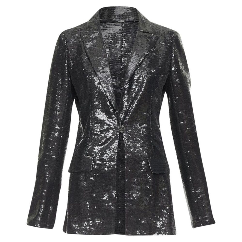 Chanel Miami sequin notched collar tailored blazer